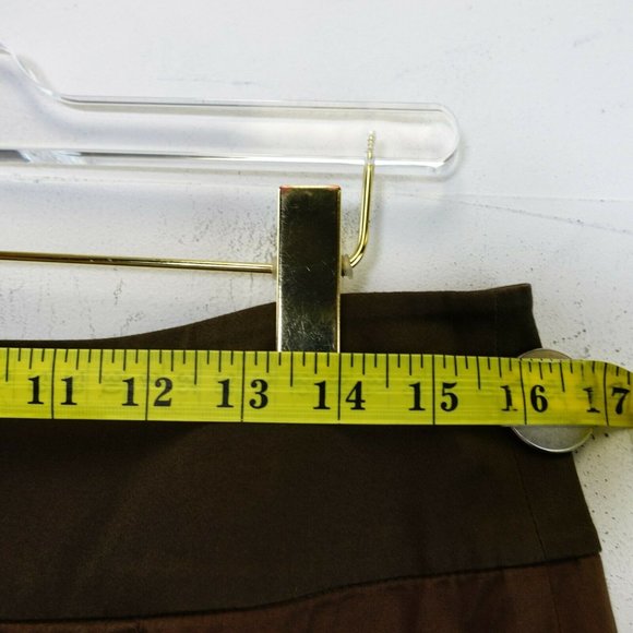 REISS Cotton Army Green Mini Pencil Skirt 6 SMALL Formal High Waisted Stretch - Picture 7 of 10